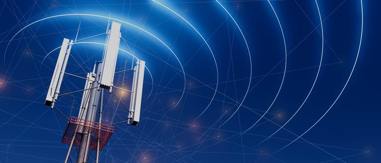 A 5g communication tower